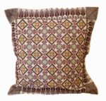 Olive Grove Hand Embroidered Cushion Pillowcase - Image 2
